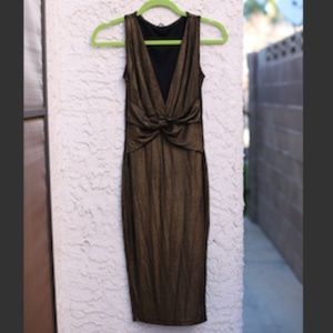 Gold Bodycon Dress